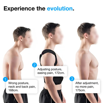 Adjustable Back Posture Corrector Belt for Men and Women